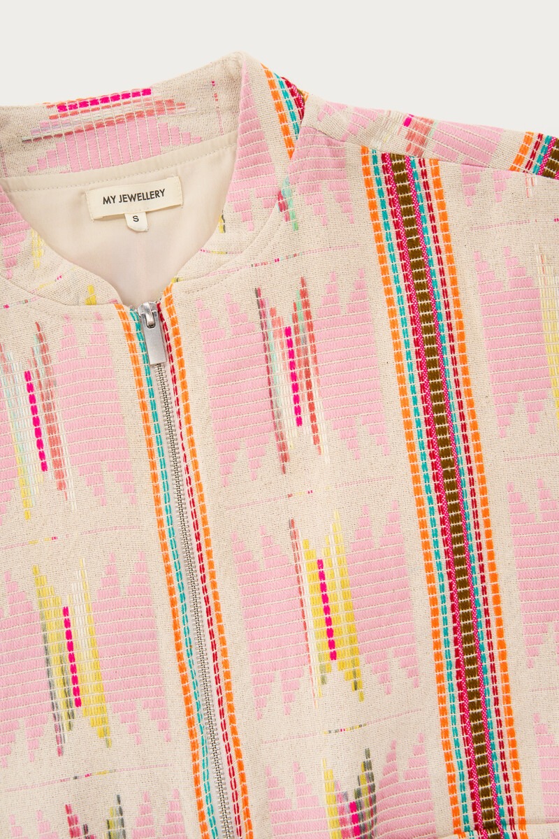 Multicoloured embroidered jacket | My Jewellery