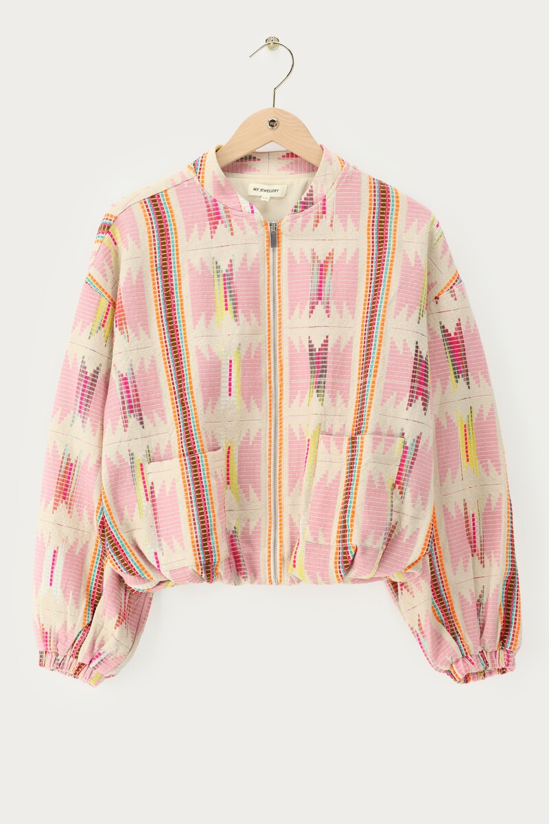 Multicoloured embroidered jacket | My Jewellery