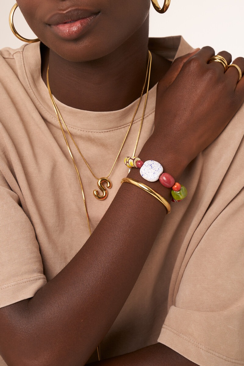 Multicoloured jukumu beaded bracelet | My Jewellery