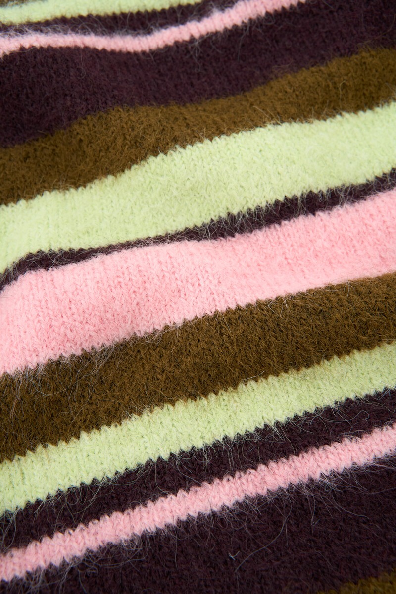 Multicolour knitted sweater with stripes | My Jewellery