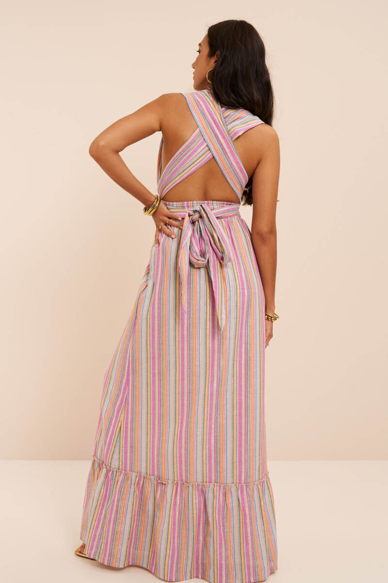 Multicolor striped maxi dress | My Jewellery