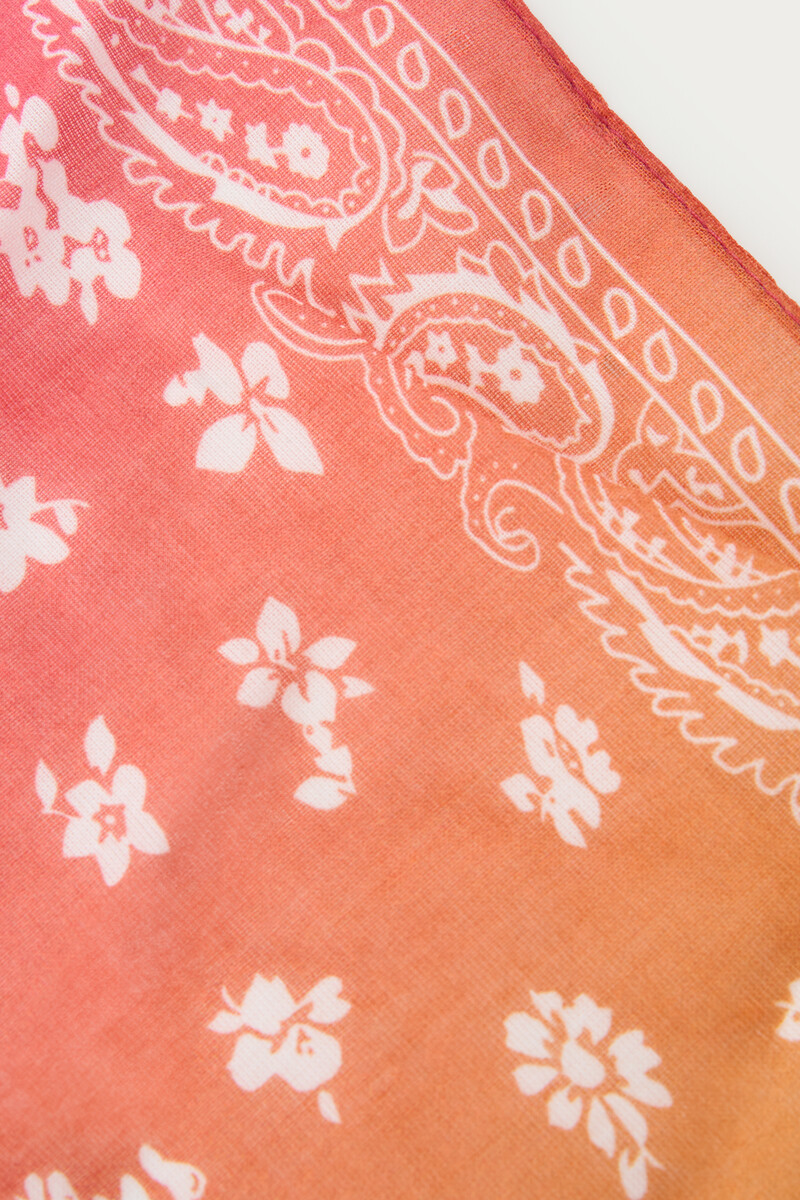 Multicoloured scarf with bandana print | My Jewellery