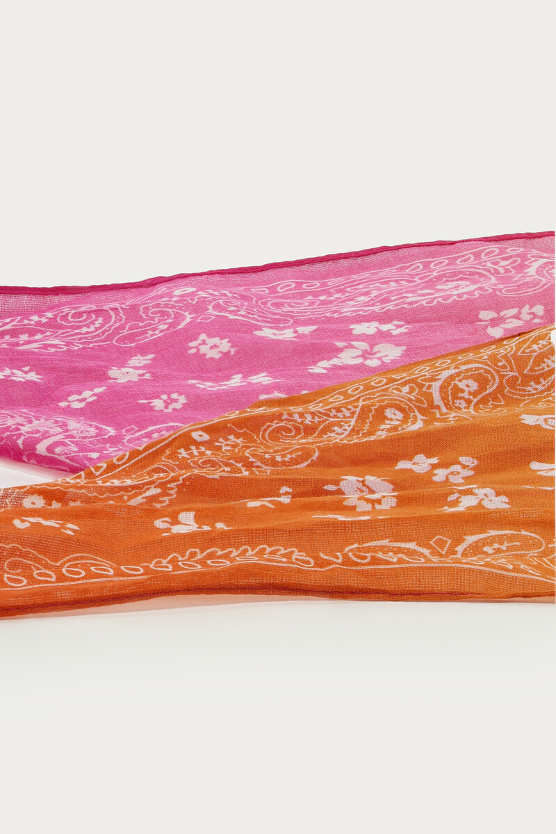 Multicoloured scarf with bandana print | My Jewellery