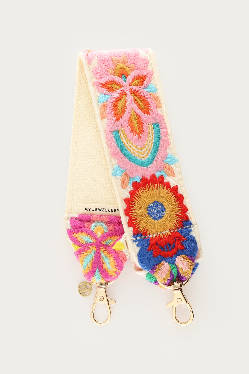 Multicoloured tropical phone cord | My Jewellery