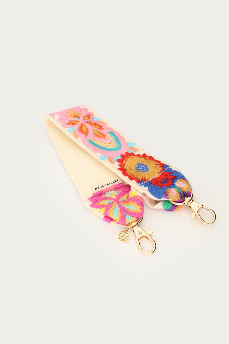 Multicoloured tropical phone cord | My Jewellery