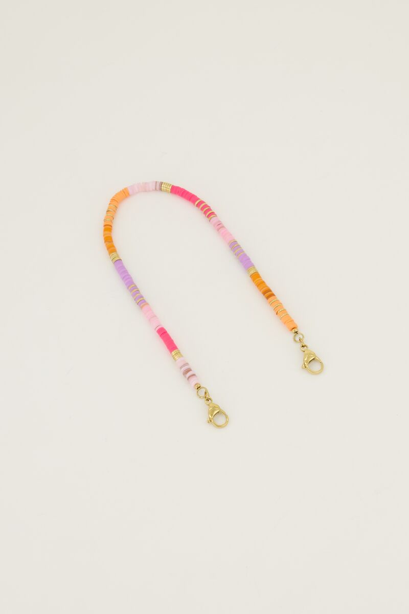 Multikleur telefoonkoord kort | My Jewellery