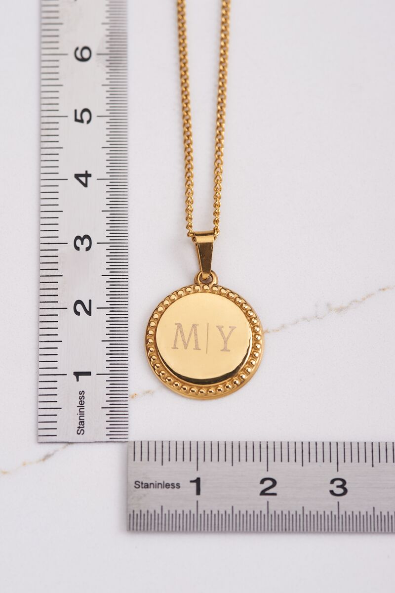 Atelier ketting met ronde bedel kort | My Jewellery