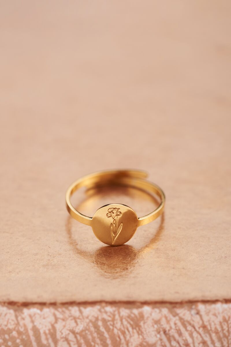 Birth Flower ring | My Jewellery