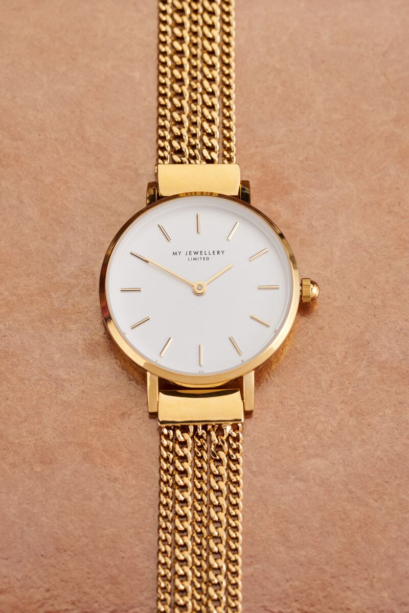 Horloge met losse schakelkettingen | My Jewellery