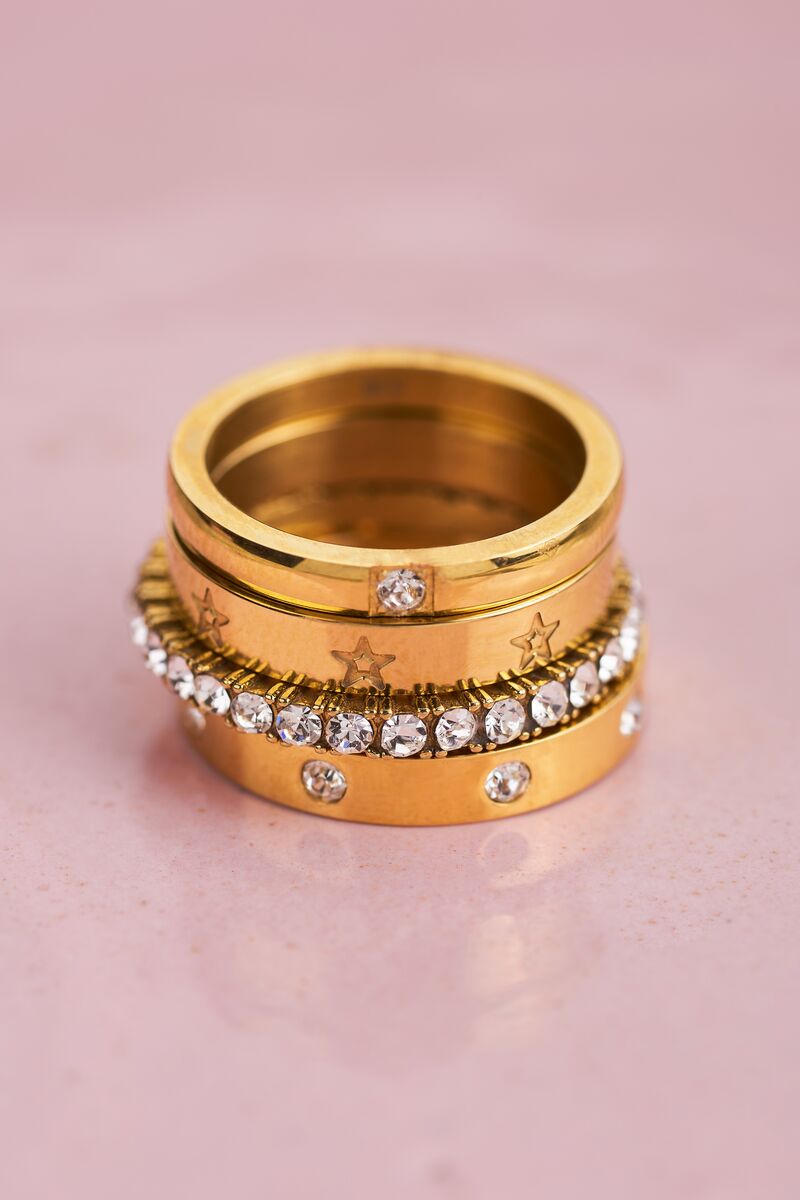 Ring met gegraveerde sterretjes | My Jewellery