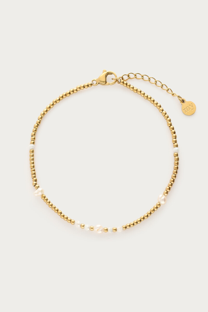 Mystic bracelet with freshwater pearls