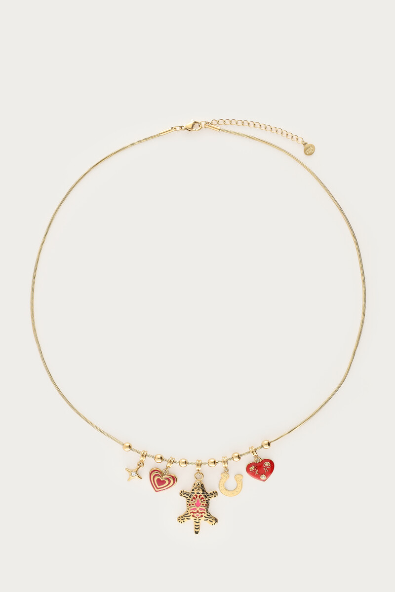 Mystic charm necklace with leopard | My Jewellery