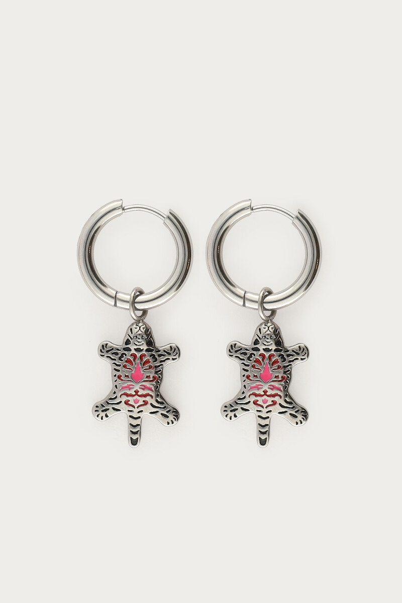Mystic hoop earrings with leopard | My Jewellery