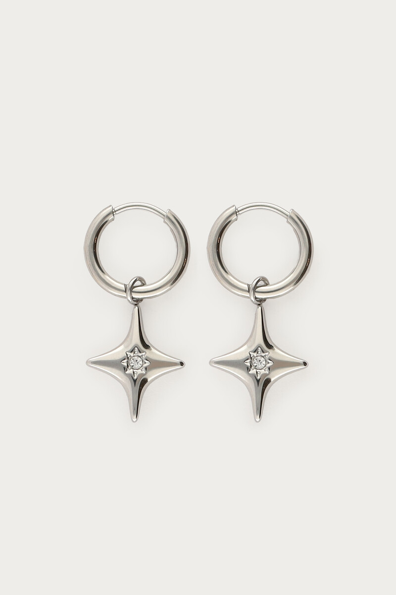 Mystic hoop earrings with North Star  | My Jewellery