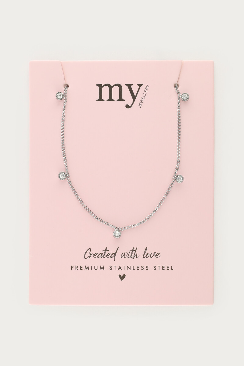 Necklace five rhinestones | My Jewellery