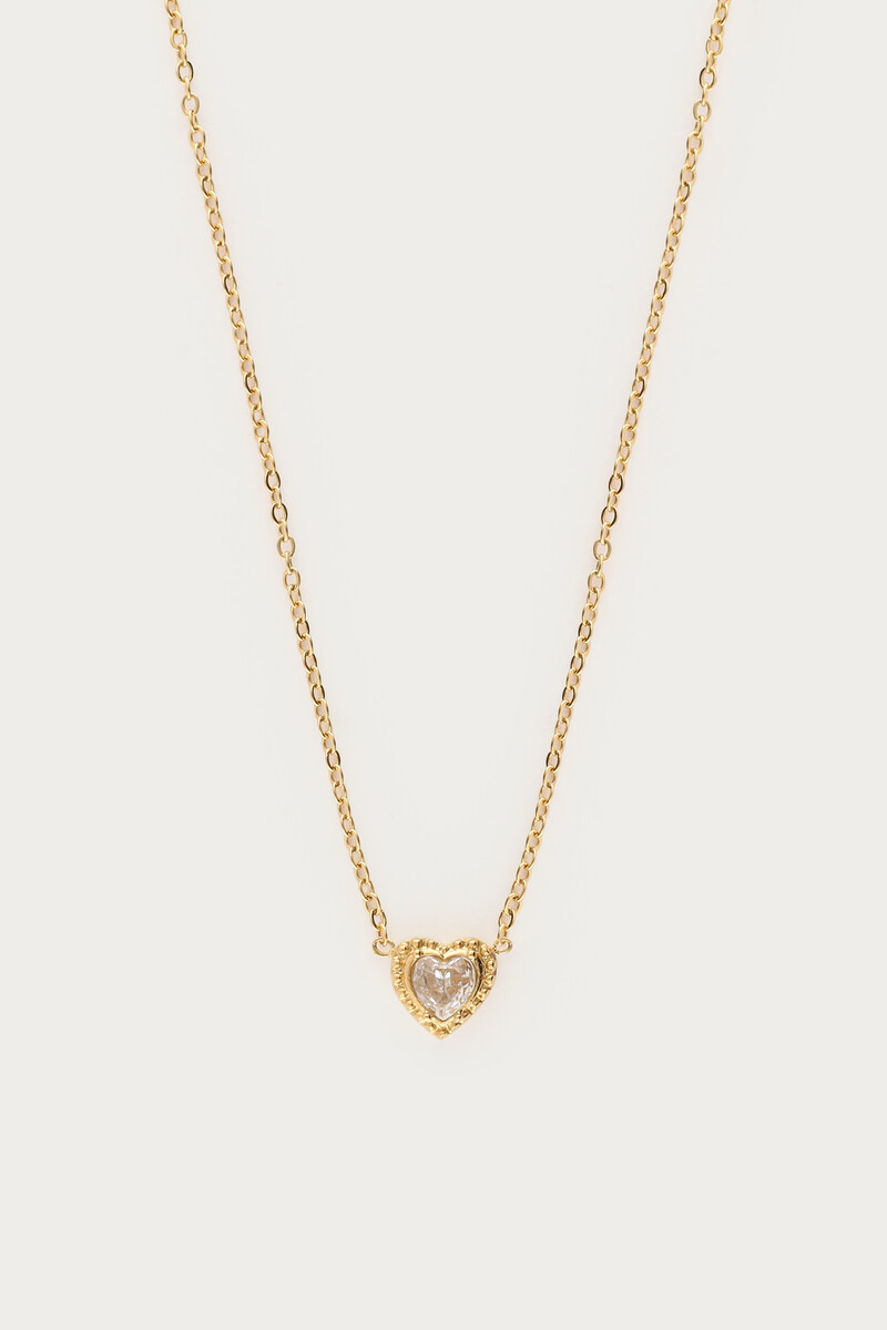 Necklace heart rhinestone | My Jewellery