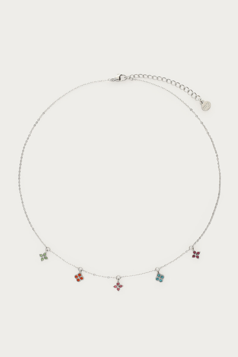 Necklace multicolor with clovers | My Jewellery