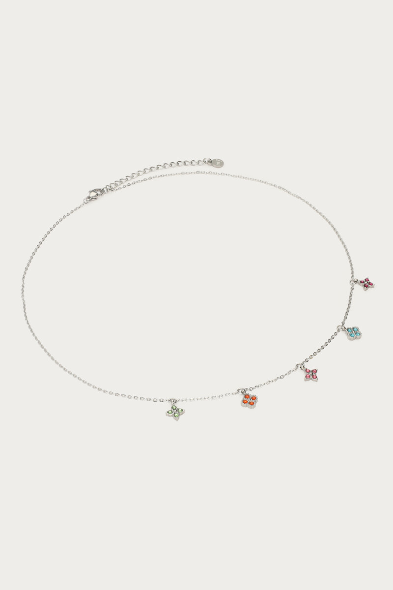 Necklace multicolor with clovers | My Jewellery