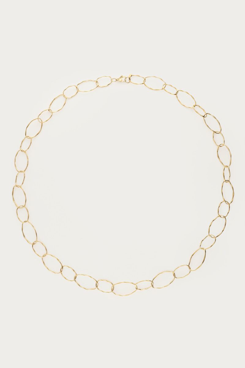 Necklace with chunky oval link with twist | My Jewellery