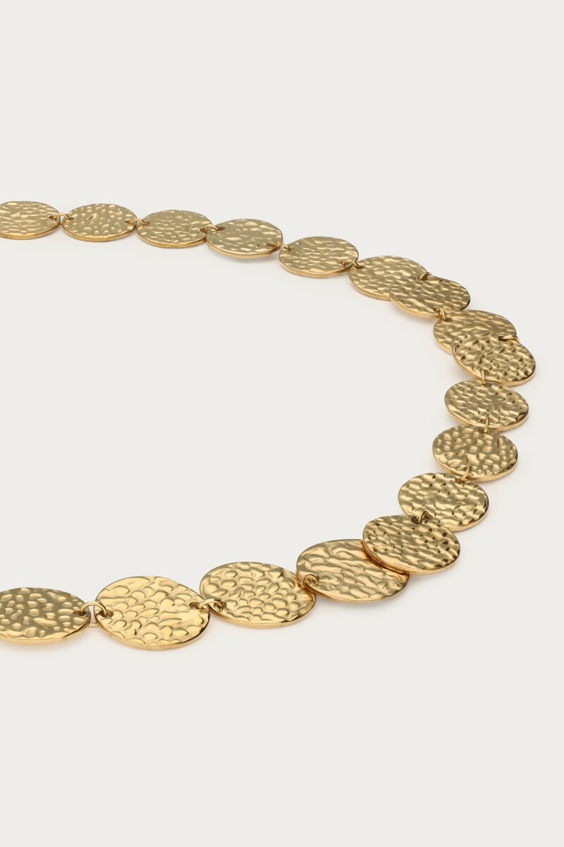 Necklace with coins "hammered" | My Jewellery