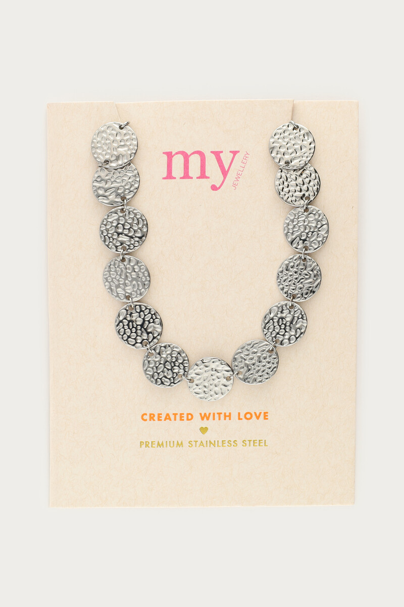 Necklace with coins "hammered" | My Jewellery