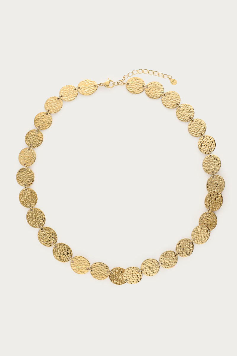 Necklace with coins "hammered" | My Jewellery