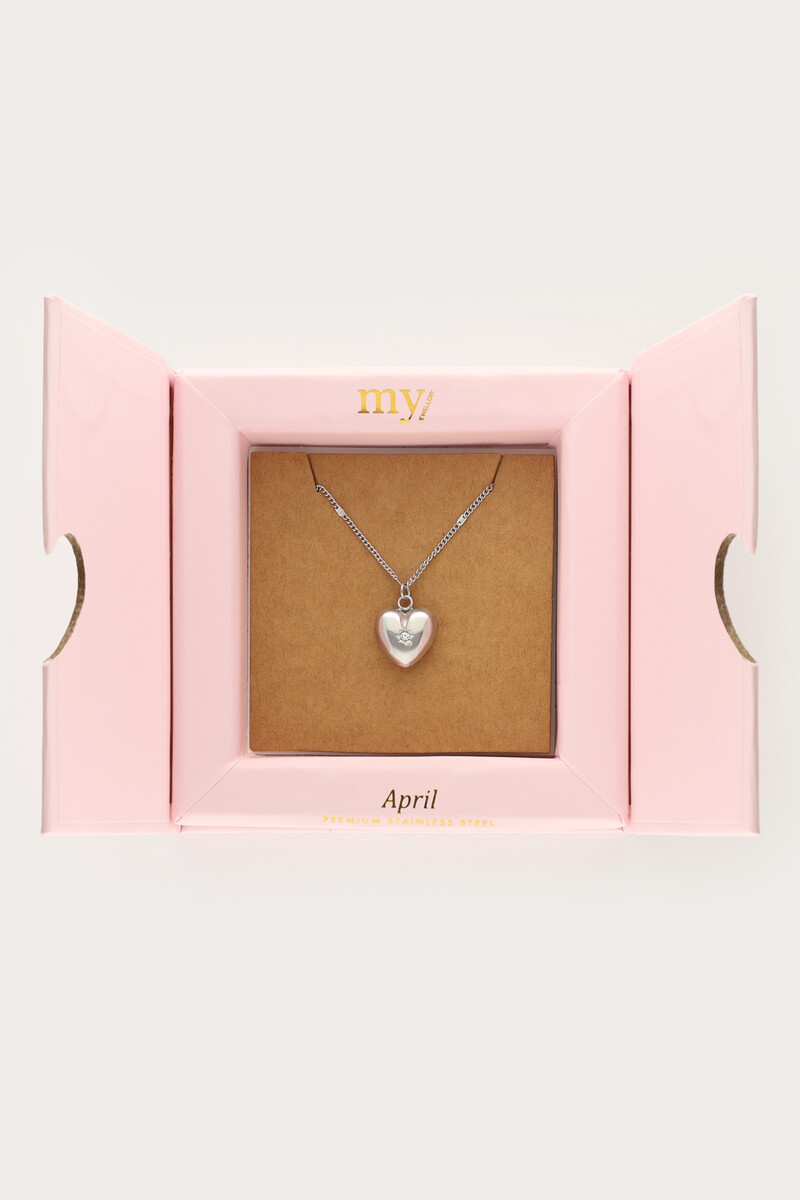 Kette mit Herz und Geburtsstein