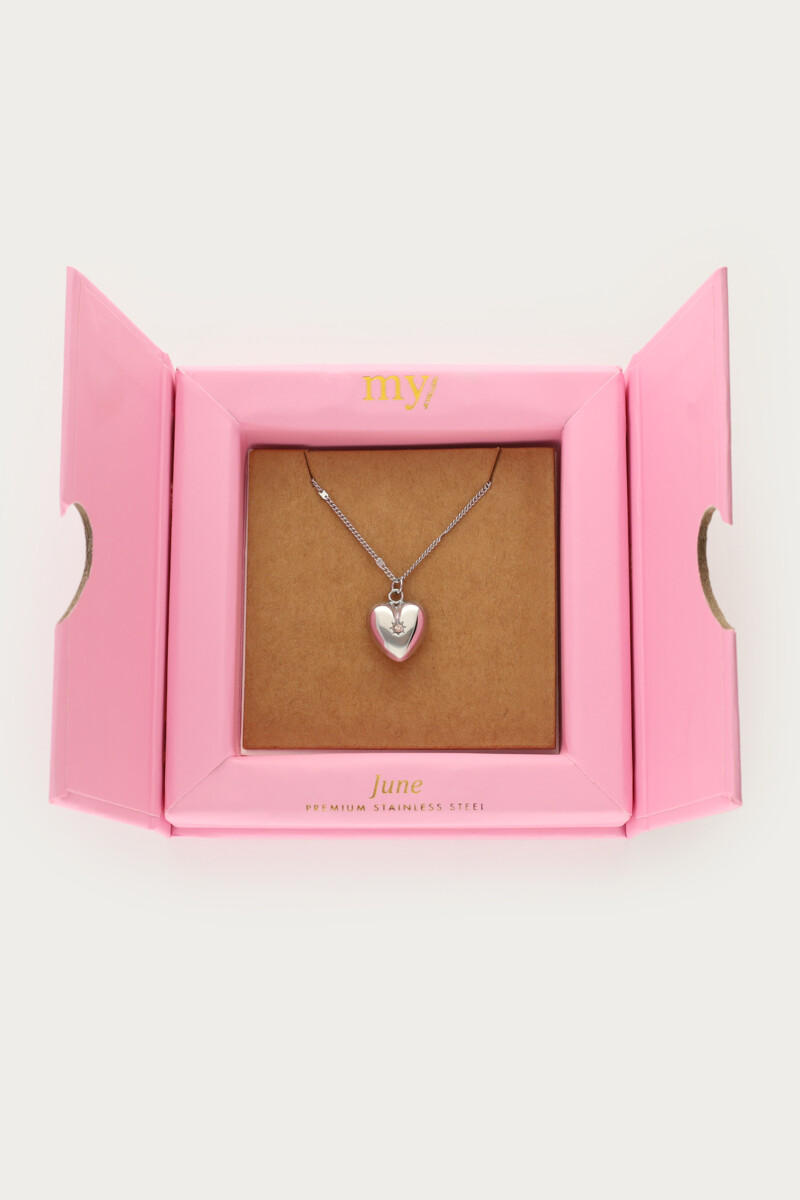 Necklace with heart and birthstone | My Jewellery