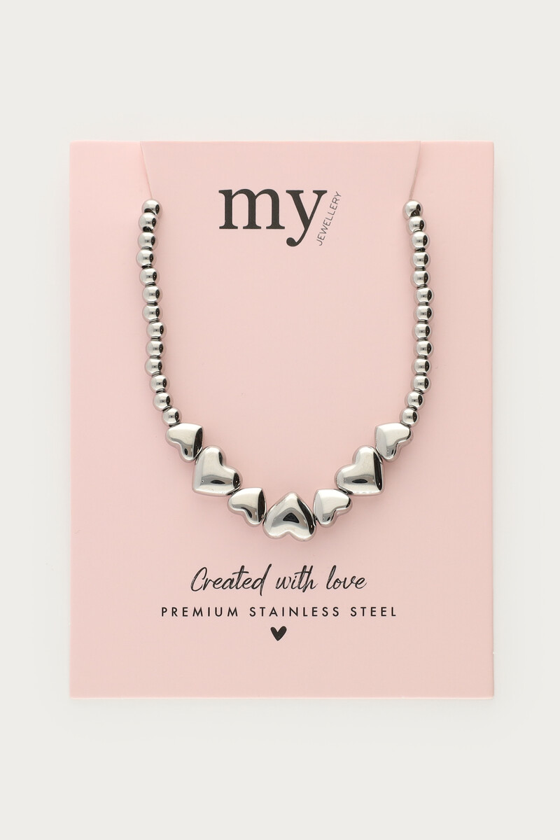 Necklace with heart & beads | My Jewellery