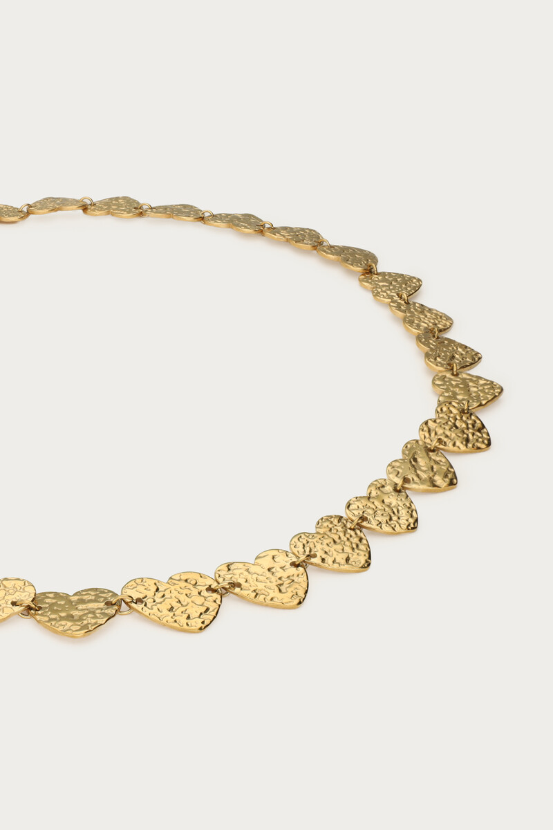 Necklace with hearts "hammered" | My Jewellery