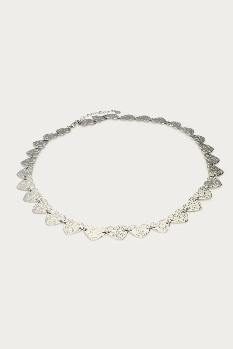 Necklace with hearts "hammered" | My Jewellery