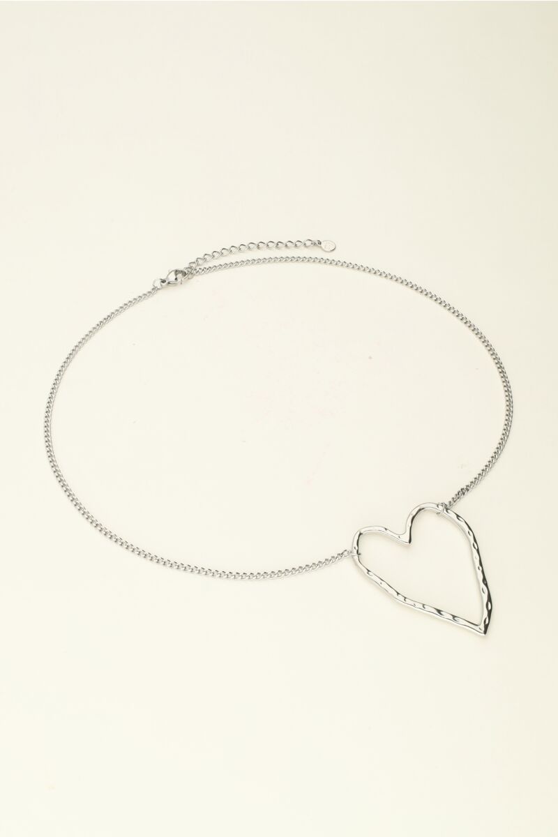 Necklace with large open heart | My Jewellery