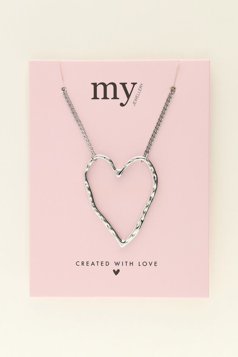 Necklace with large open heart | My Jewellery