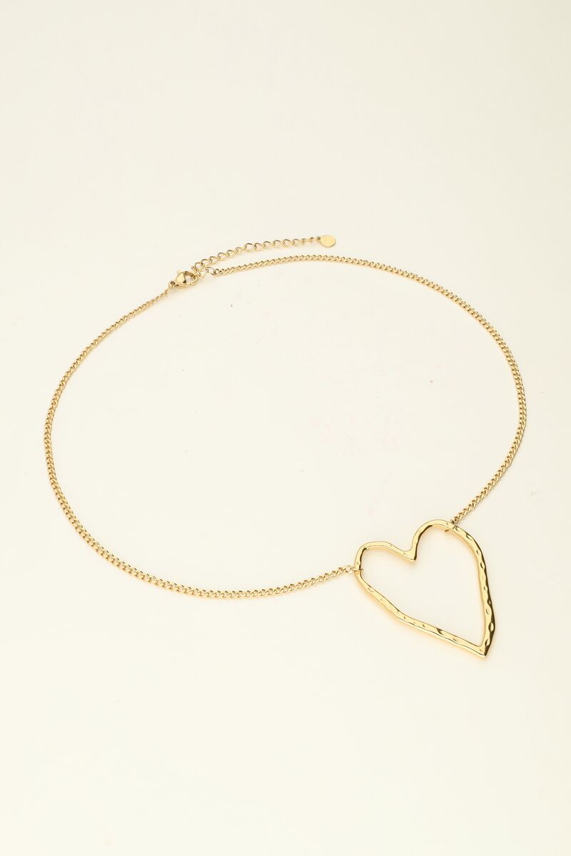 Necklace with large open heart | My Jewellery