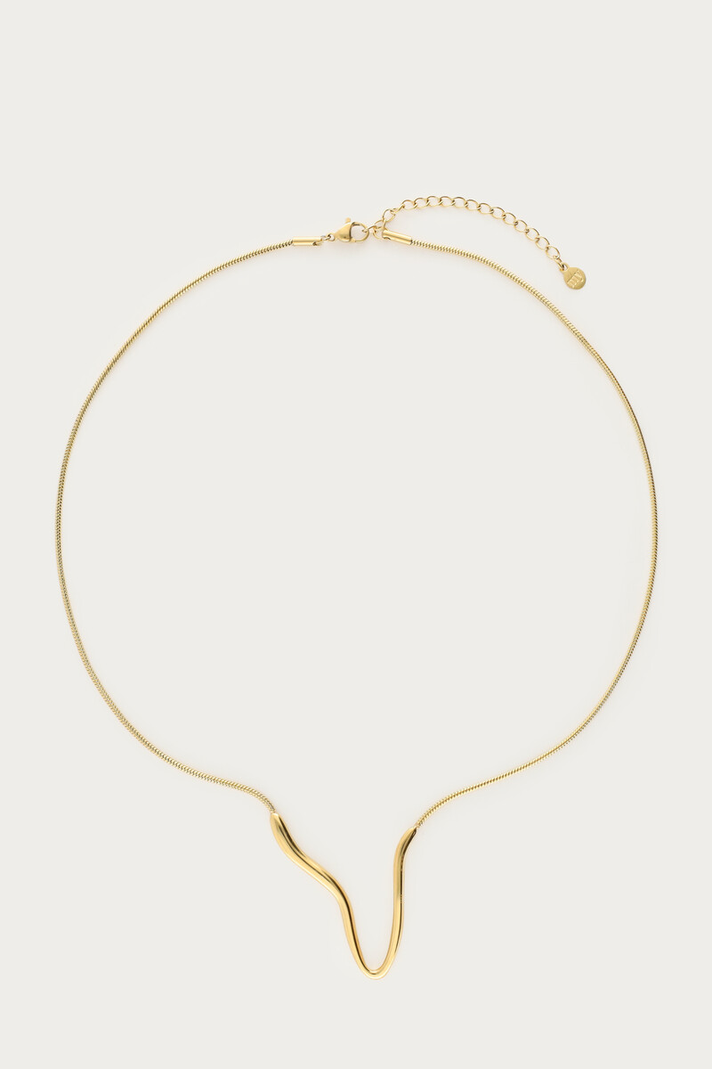 Ketting met organische v-vorm
