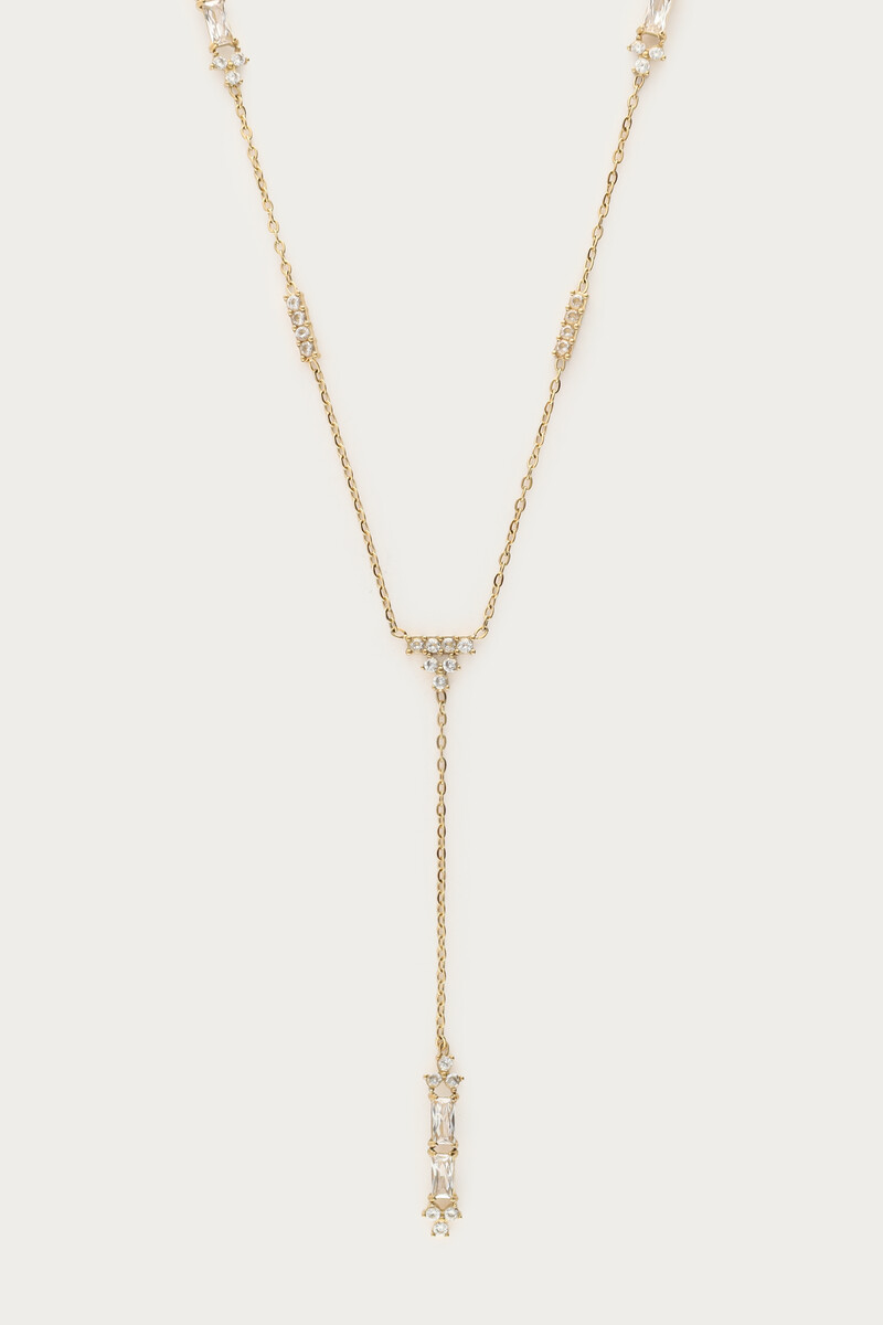 Chain Y-shape with rhinestones | My Jewellery