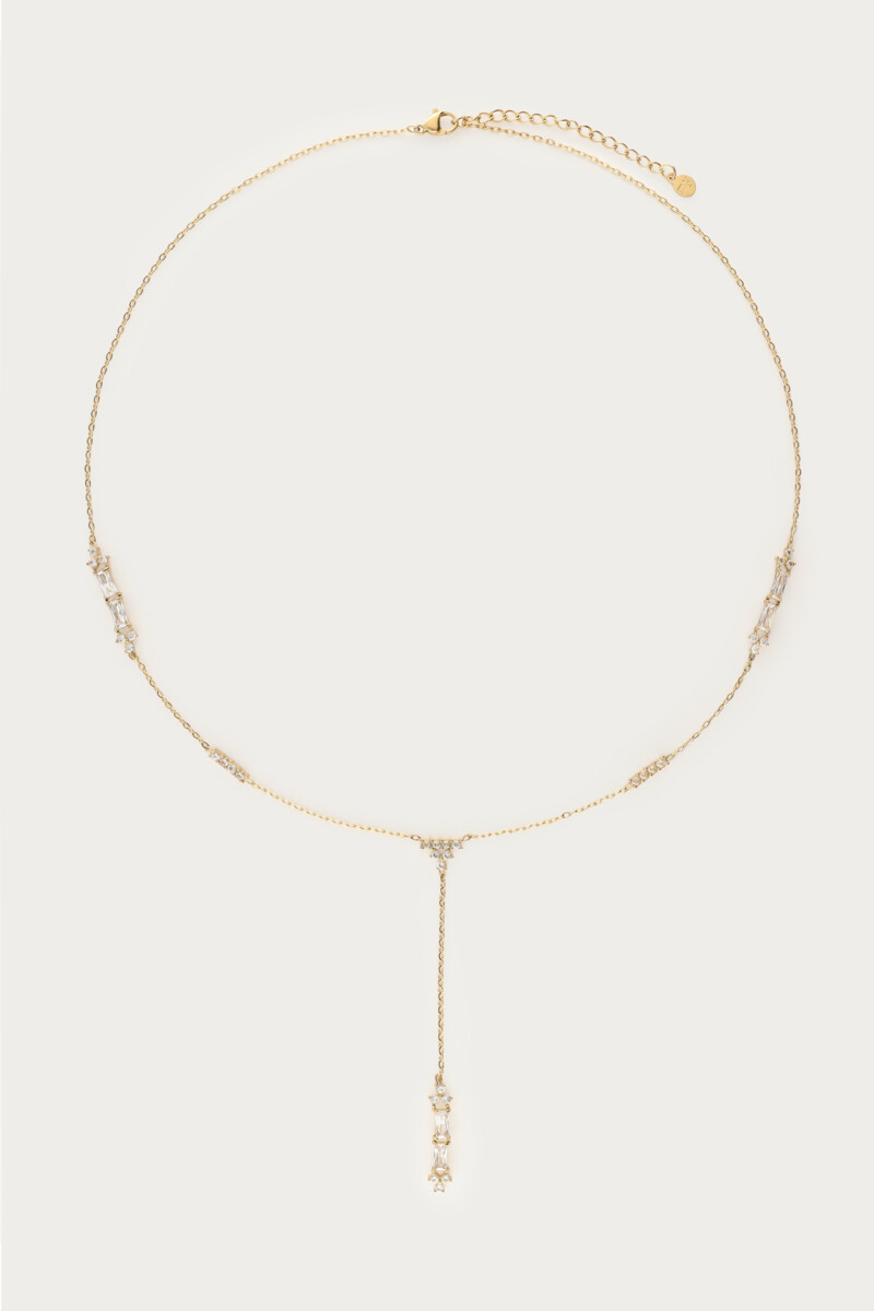 Chain Y-shape with rhinestones | My Jewellery