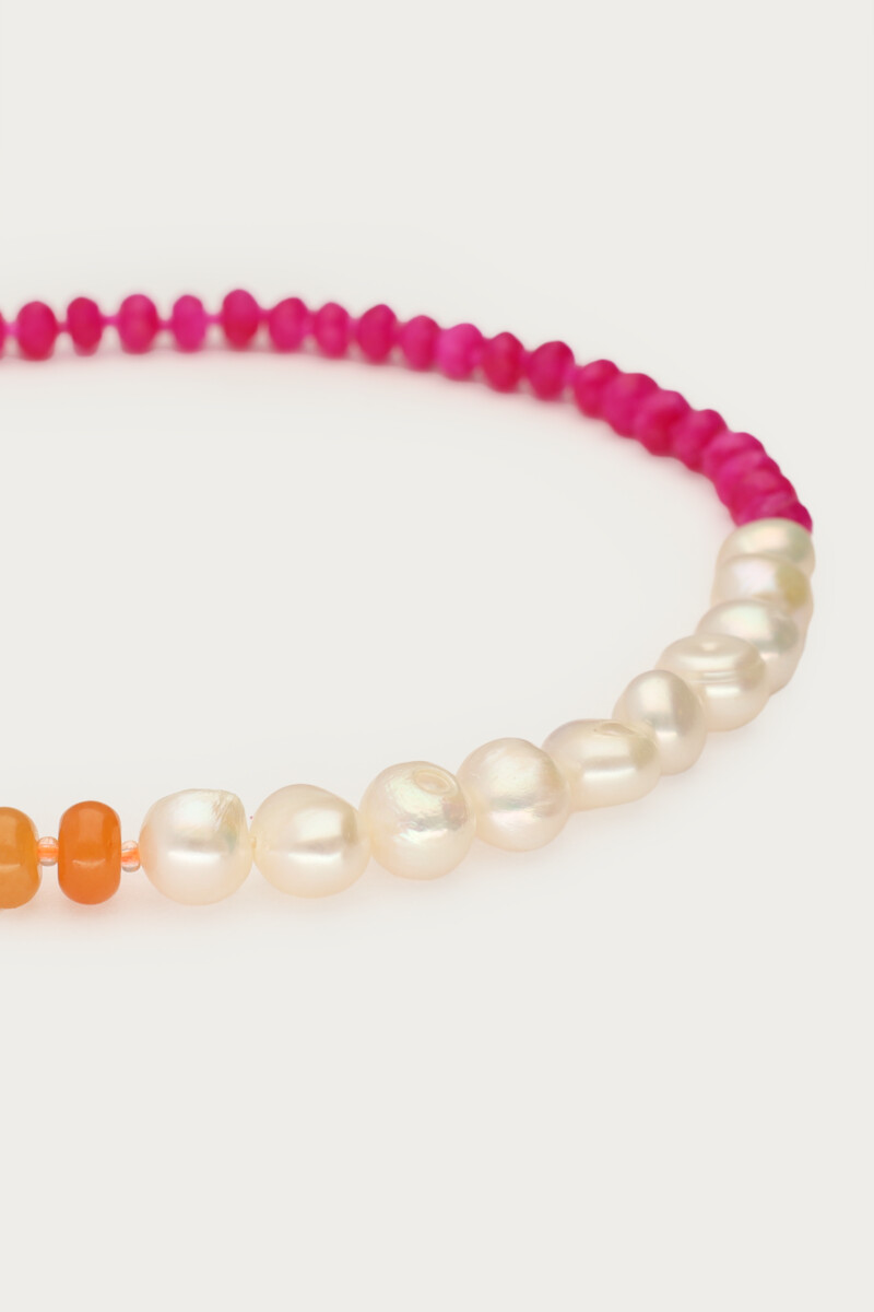Nomad beaded necklace with freshwater pearls | My Jewellery