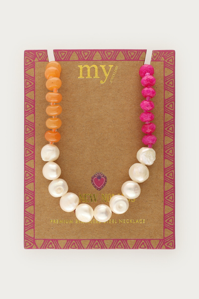 Nomad beaded necklace with freshwater pearls | My Jewellery