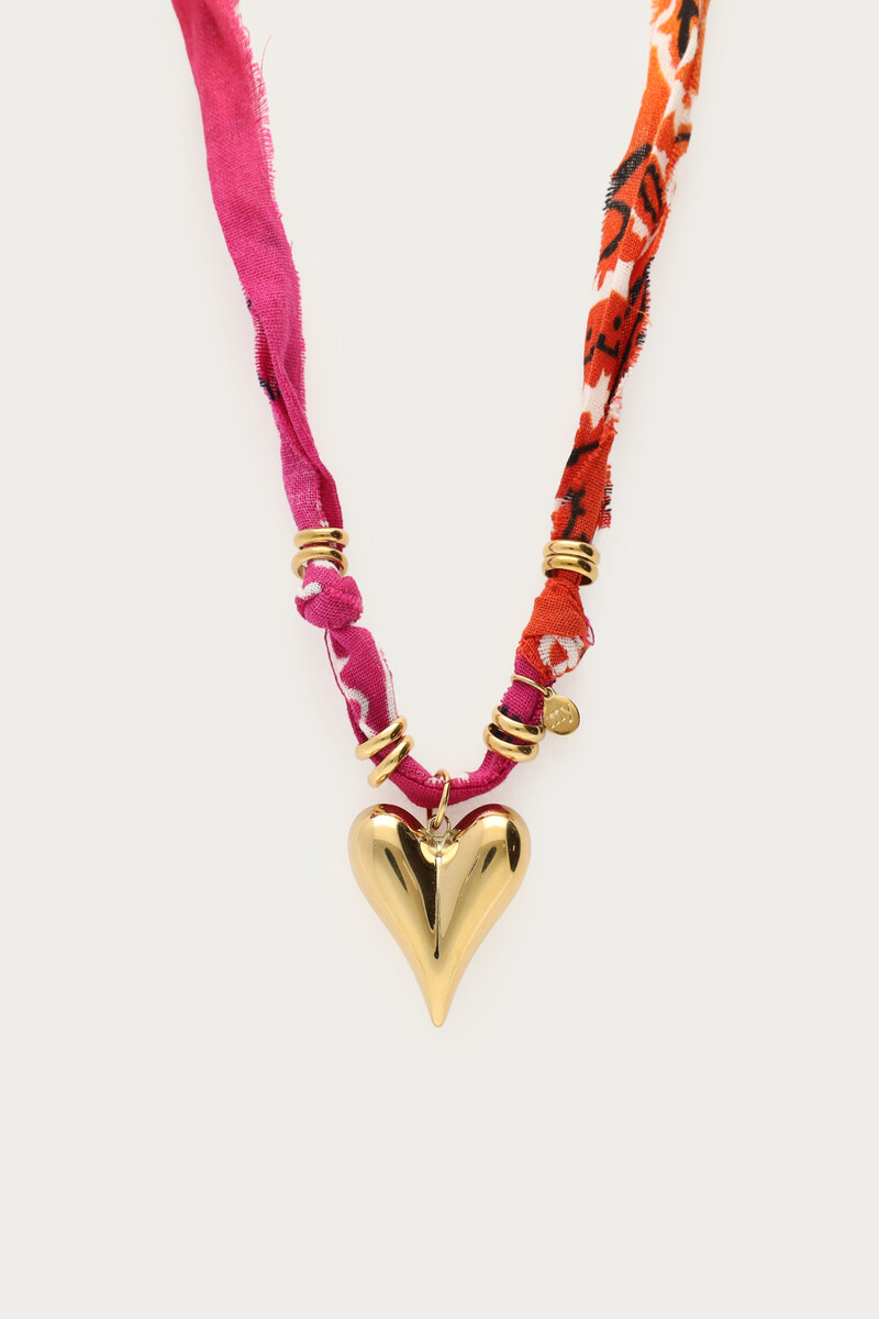 Nomads bandana necklace with heart | My Jewellery