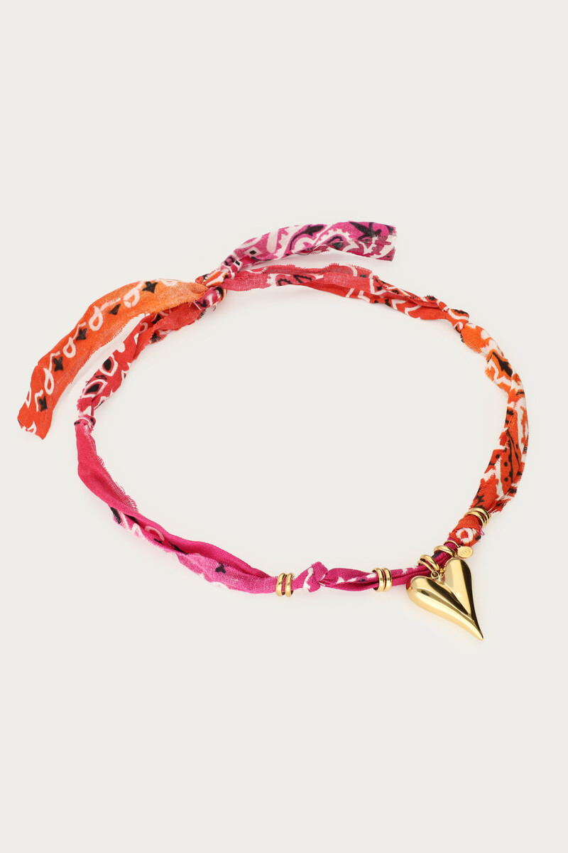 Nomads bandana necklace with heart | My Jewellery