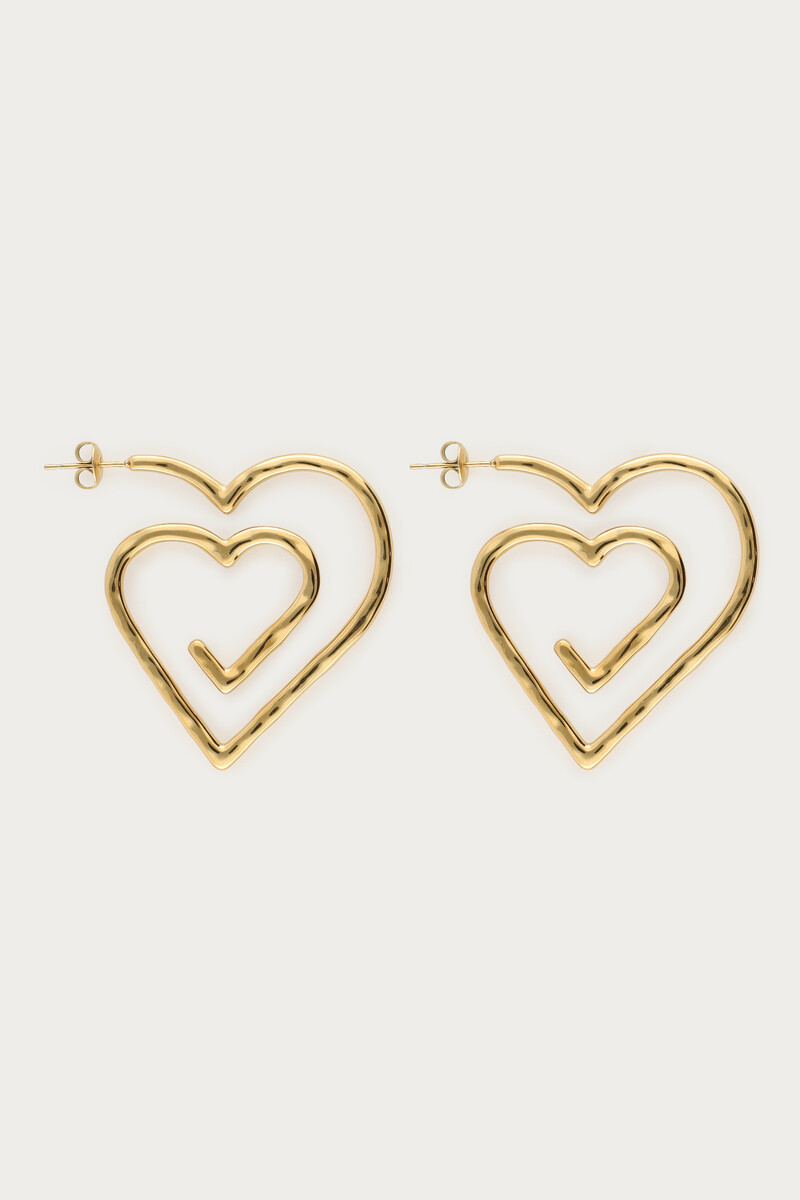 Nomads hoop earrings heart swirl | My Jewellery