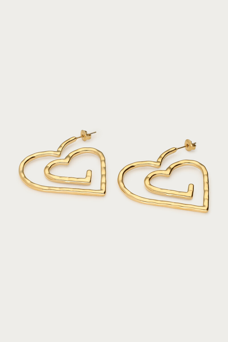 Nomads hoop earrings heart swirl | My Jewellery