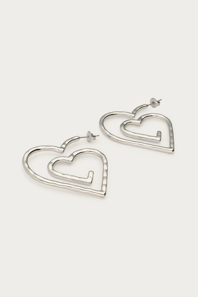 Nomads hoop earrings heart swirl | My Jewellery