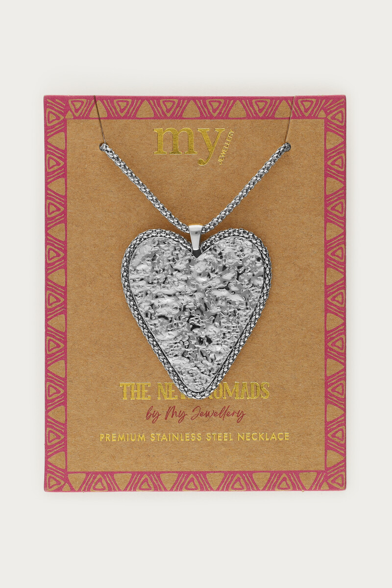 Nomads long necklace with statement heart | My Jewellery