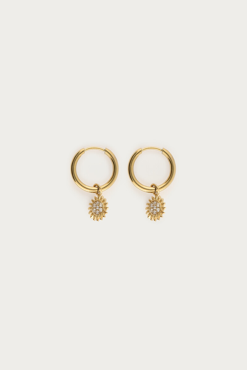 Nomads minimalist earrings with sun | My Jewellery
