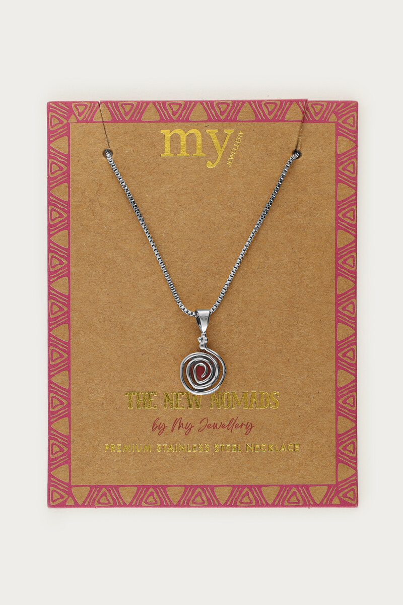 Nomads necklace with minimalist swirl | My Jewellery