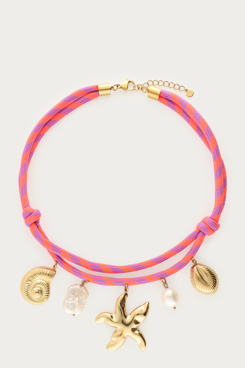 Collier en cordon Nomads avec charms 