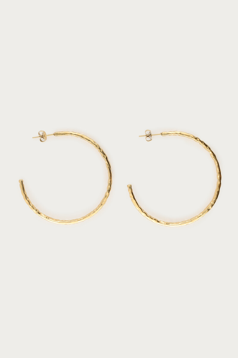 Nomads statement hoop earrings "hammered" | My Jewellery