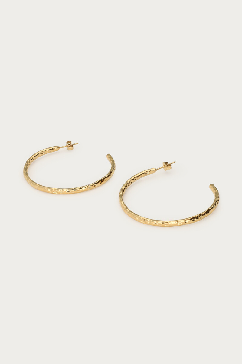 Nomads statement hoop earrings "hammered" | My Jewellery